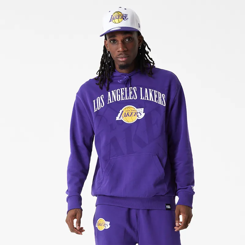 Maud Hand Los Angeles Lakers Fleece Hoodie - William Jacket