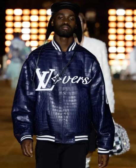 Mens Louis Vuitton Letterman Varsity Bomber Jacket