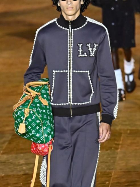 Louis Vuitton Men's Plain Viscose Jacket