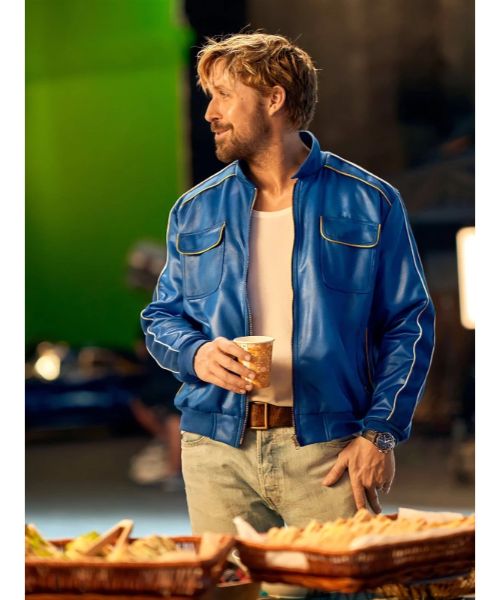 The Chase For Carrera Ryan Gosling Blue Bomber Jacket