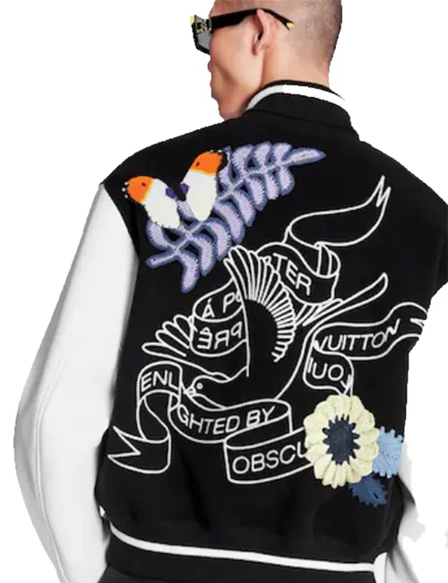 Louis Vuitton Crochet Flowers Varsity Jacket - William Jacket
