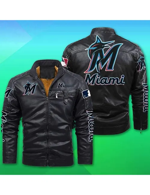 Nike Dugout (MLB Miami Marlins) Men's Full-Zip Jacket.