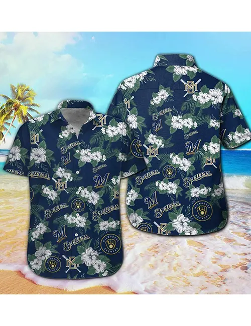 Hawaiian Mlb Milwaukee Brewers New Colletion Hawaiian Shirt For Men And  Women
