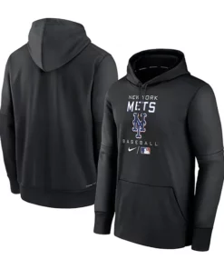 Men's Charcoal New York Mets Nike Hoodie - William Jacket