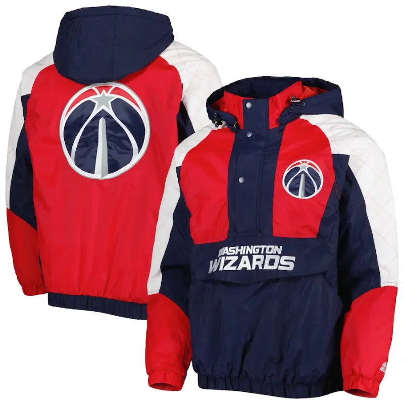 Washington Wizards Jacket, Wizards Pullover, Washington Wizards Varsity  Jackets, Fleece Jacket
