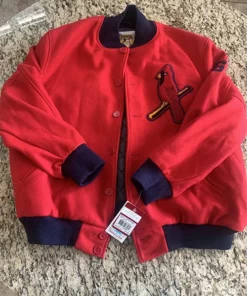 MLB St. Louis Cardinals Red Varsity Jacket - Maker of Jacket