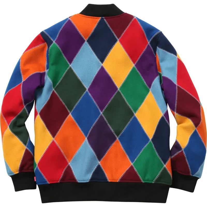 Supreme Harlequin Wool Varsity Jacket - William Jacket