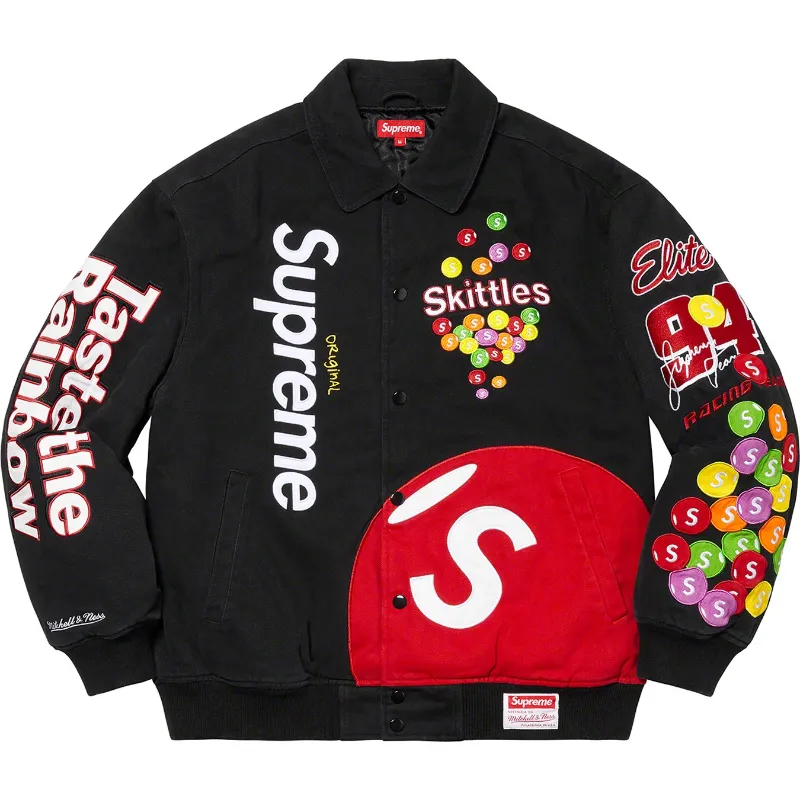 Supreme Skittles Varsity Jacket