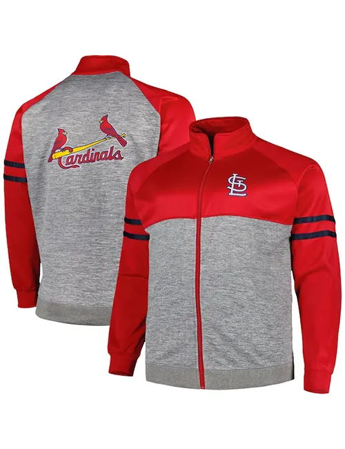 St. Louis Cardinals - Mitchell & Ness - Full-Zip Plaid Jacket - Men's Large