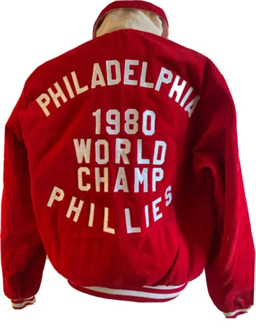 Vintage 1980 Philadelphia Phillies World Series Baseball Jacket - William  Jacket