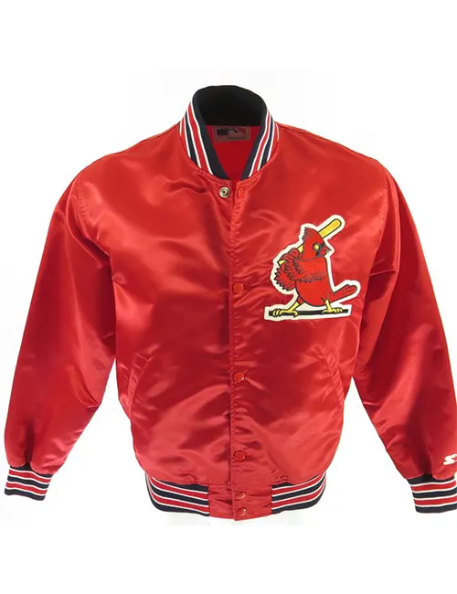 St.Louis Cardinals Redbirds USA Starter Baseball Jacket Vintage Size: L Tip  Top