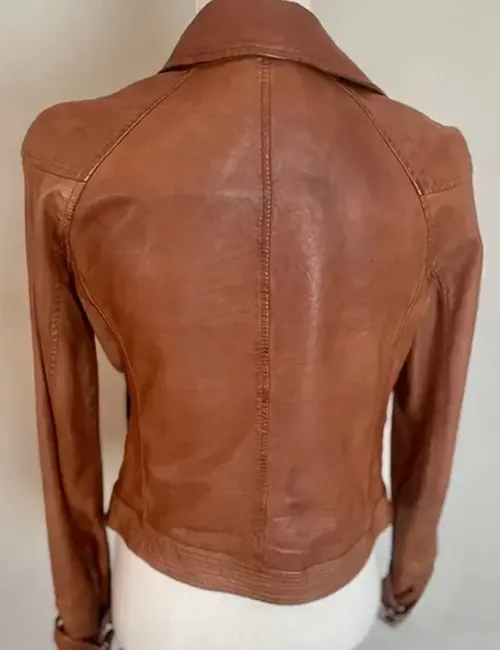 Anna Leather Fringe Vest XL