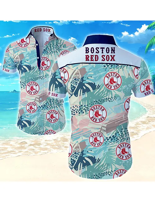 Custom Name And Number Boston Red Sox Baseball Cool Hawaiian Shirt