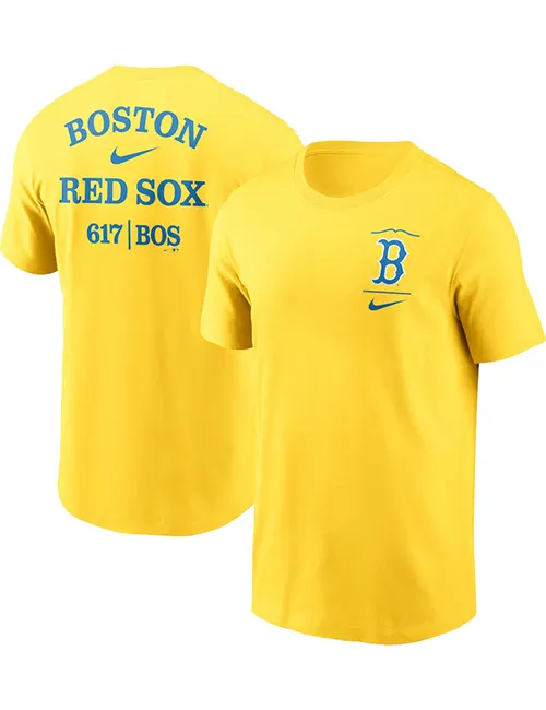 MLB Letterman Boston Red Sox Varsity Yellow and Blue Jacket - HJacket
