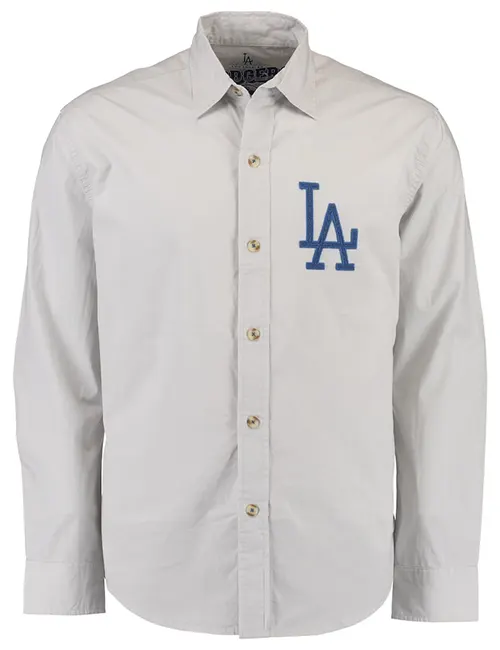 Dodgers Button Down Mens Shirt XL