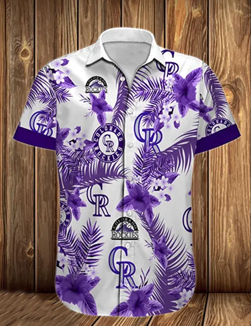 Colorado Rockies MLB Hawaiian Shirt Vacation Spots Aloha Shirt