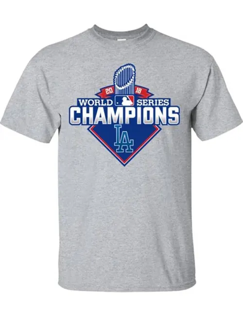 LA Dodgers World Series 2020 Champion Blue T Shirt Men Size S front/back