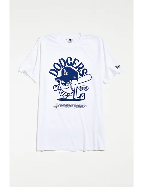 MLB Los Angeles Dodgers Girls' Crew Neck T-Shirt - XS