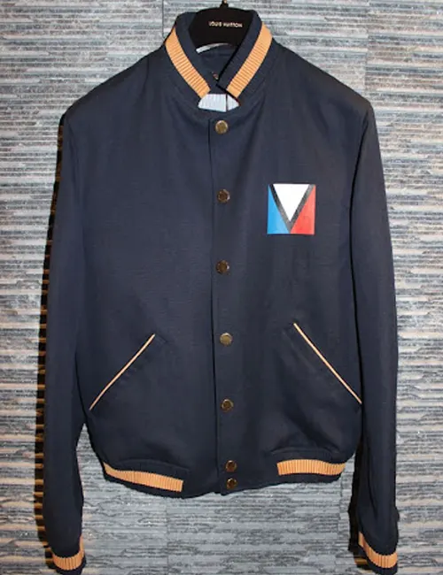 Maroon Louis Vuitton Varsity Jacket - William Jacket