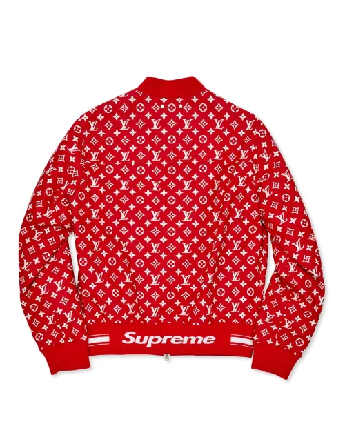 Louis Vuitton X Supreme Leather Baseball Jacket Size 52 Available For  Immediate Sale At Sotheby's