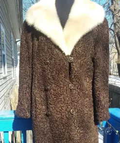 Jackets & Coats, Astrakhan Mink Fur Coat