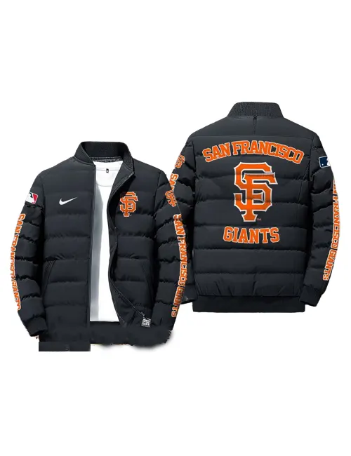 MLB Team Black San Francisco Giants Leather Vest - Maker of Jacket