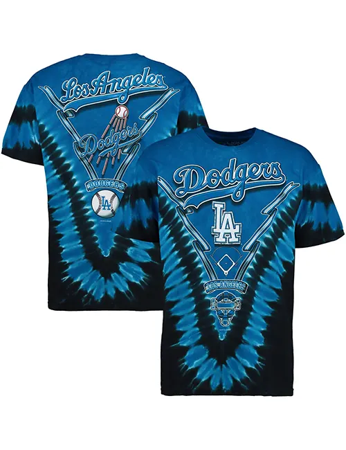 Los Angeles Dodgers V Tie-Dye T-Shirt