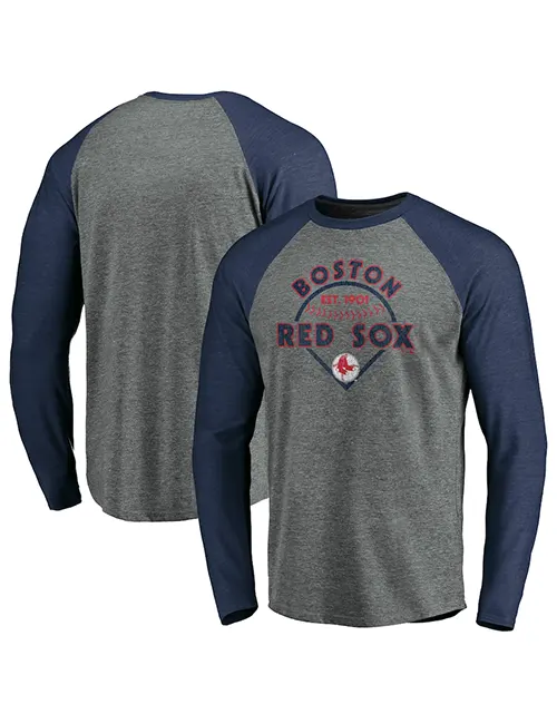 Boston Red Sox Long Sleeves Raglan T-shirt - William Jacket