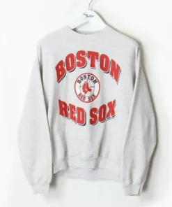 New MLB Boston Red Sox old time jersey style mid weight cotton hoodie  men's L