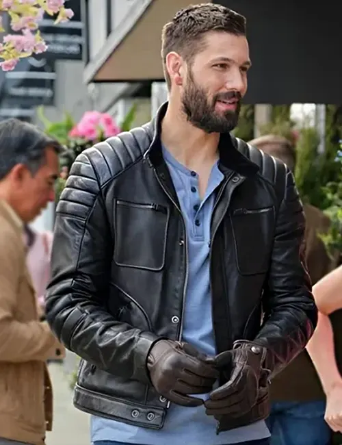 Ryan Wedding Season 2023 Black Leather Jacket - William Jacket