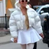 Mariah Carey Prada Puffer Coat