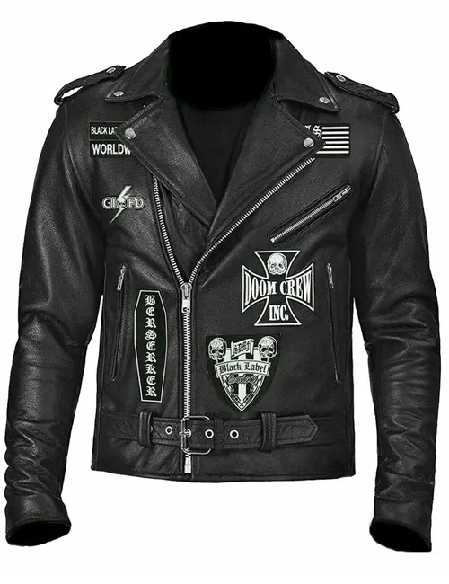 Black Label Society Biker Leather Jacket - William Jacket