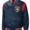 Florida Panthers Force Play Satin Varsity Jacket