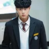 So Moon Tv Series The Uncanny Counter Byeong-Gyu Jo Black Buttoned Blazer Front