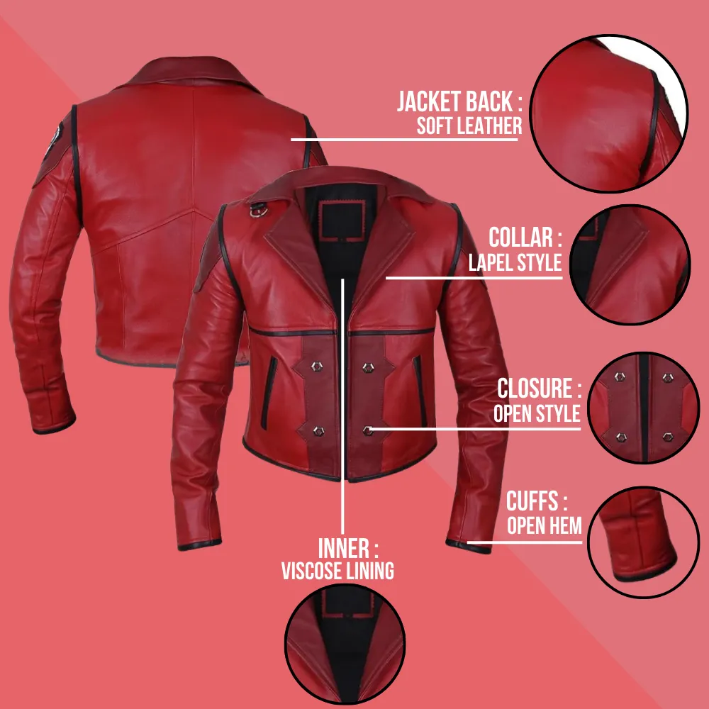 Arcane VI Red Cosplay Jacket - William Jacket