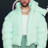 Buy Bad Bunny American Music Awards Puffer Hooded Jacket