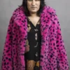 Purchase Noel Fielding Pink and Black Fur Coat
