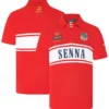 Ayrton Senna Legacy Red Polo Shirt