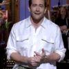 Jake Gyllenhaal SNL S49 White Silk Shirt