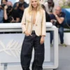 Sienna Miller Cannes Film Festival Beige Tweed Blazer