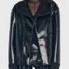 Stella Maxwell Black Faux Leather Jacket On Sale