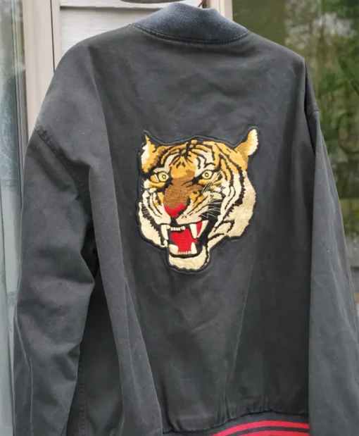 80s Polo Sport Tiger Head Varsity Jackets Back