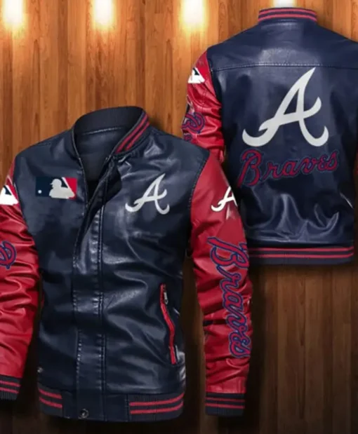 Atlanta Braves Leather Jacket On Sale