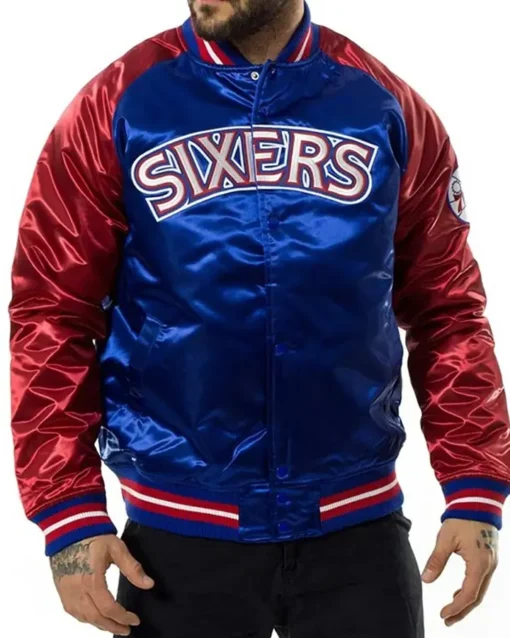 Bernita NBA Philadelphia 76ers Satin Jacket