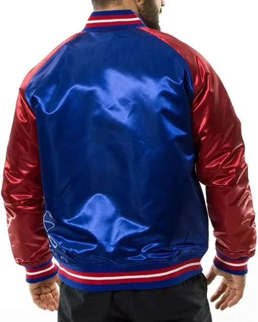 Bernita NBA Philadelphia 76ers Satin Jacket Back