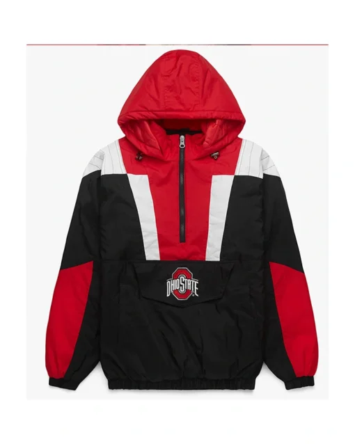 Blackout Ohio State Buckeyes Pullover Hooded Jacket