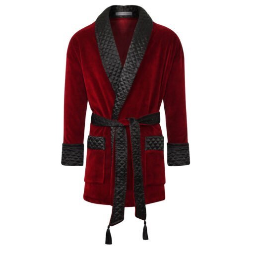 Burgundy Smoking Jacket