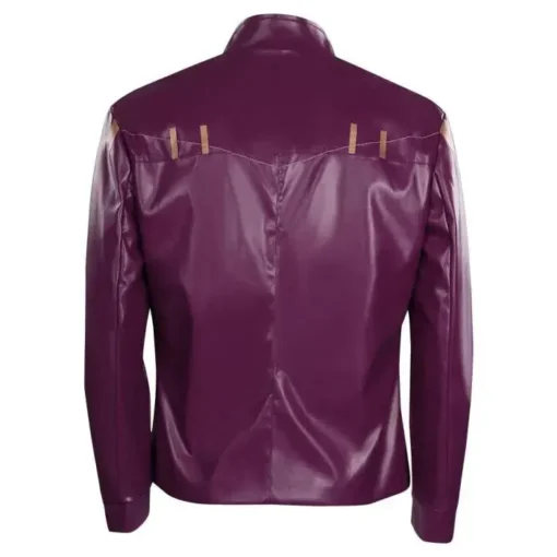 Chadwick Boseman TV Series What If 2021 Star Lord Purple Leather Costume Jacket sale`