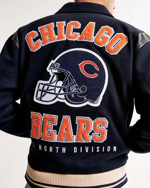 Chicago Bears Bomber Jacket Back