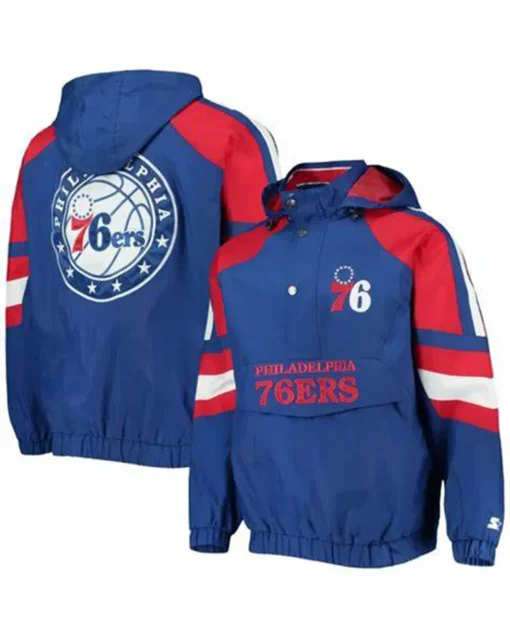 Everett Philadelphia 76ers Pullover Jacket